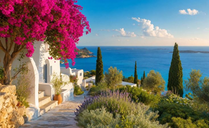 Plantas y flores que puedes ver en un crucero por las islas griegas